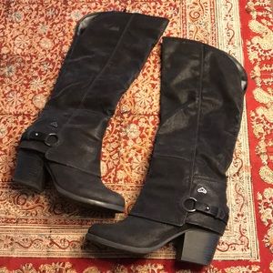 Black Fergalicious Knee High Boots by Fergie